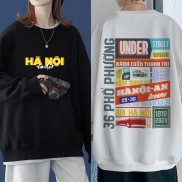 [MẪU MỚI TREND THU ĐÔNG 2021]  Áo sweater LOGO under Hà Nội Form Rộng Áo hoodie nỉ  UNISEX Nam Nữ- In Hình Local Brand